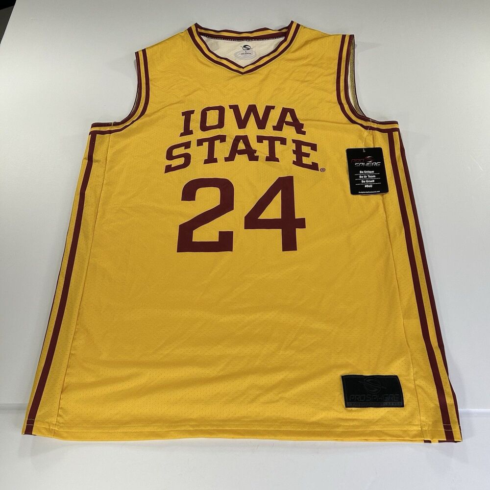 ProSphere Men's Iowa State Cyclones Full Sublimated NCAA Basketball Jersey Sz L